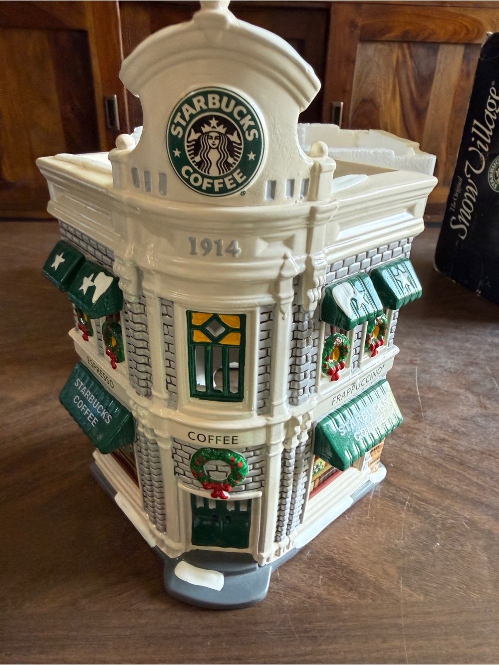 Department 56 Snow Village Starbucks Coffee 9 1/4" Figurine - Boxed